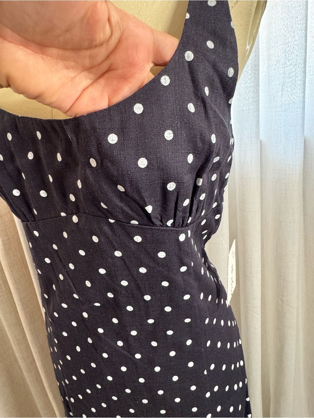 HYFVE Black Polka Dot Midi Dress - Picture 3 of 5